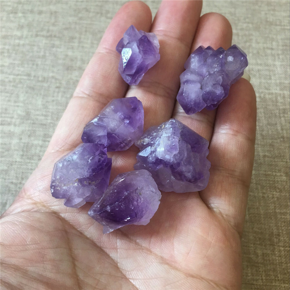 Lot 100g Natural Amethyst Rough Quartz Crystal Mineral Specimens Healing Stone
