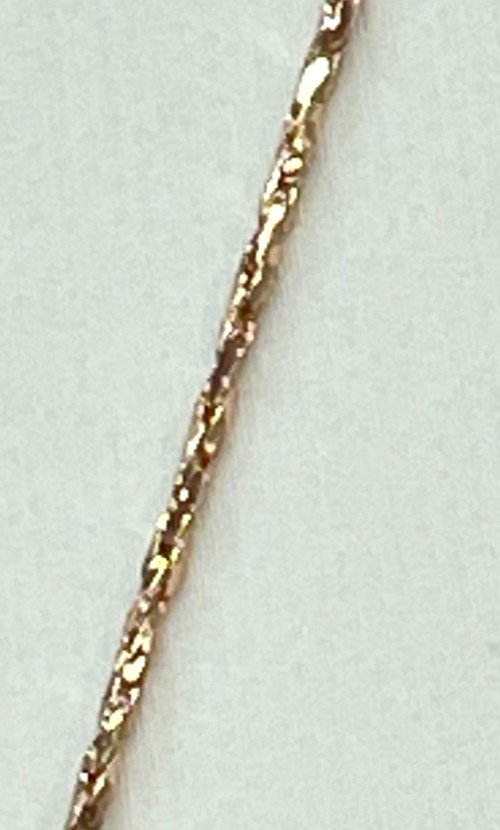 Necklace. Yellow Gold Plated Giraffe on 18 Inch Twist Chain w/2″ ext.