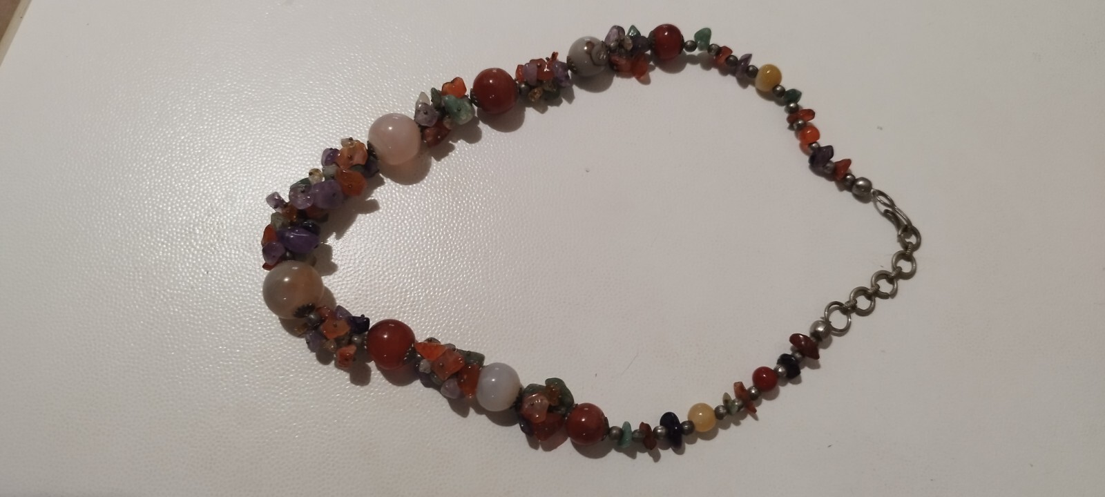 VINTAGE – NECKLACE WITH VARIOUS STONES IN VARIOUS COLORS LENGTH CM 60