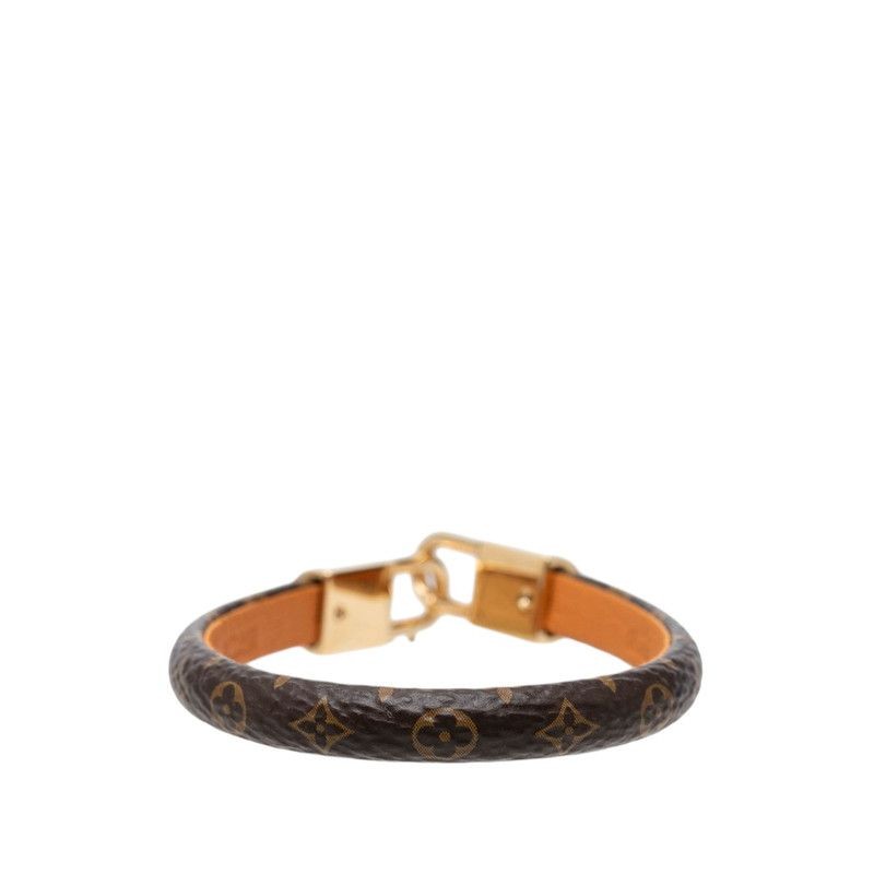 Louis Vuitton Monogram Braclet Vivienne Size: 17 M6773 Brown PVC Leather