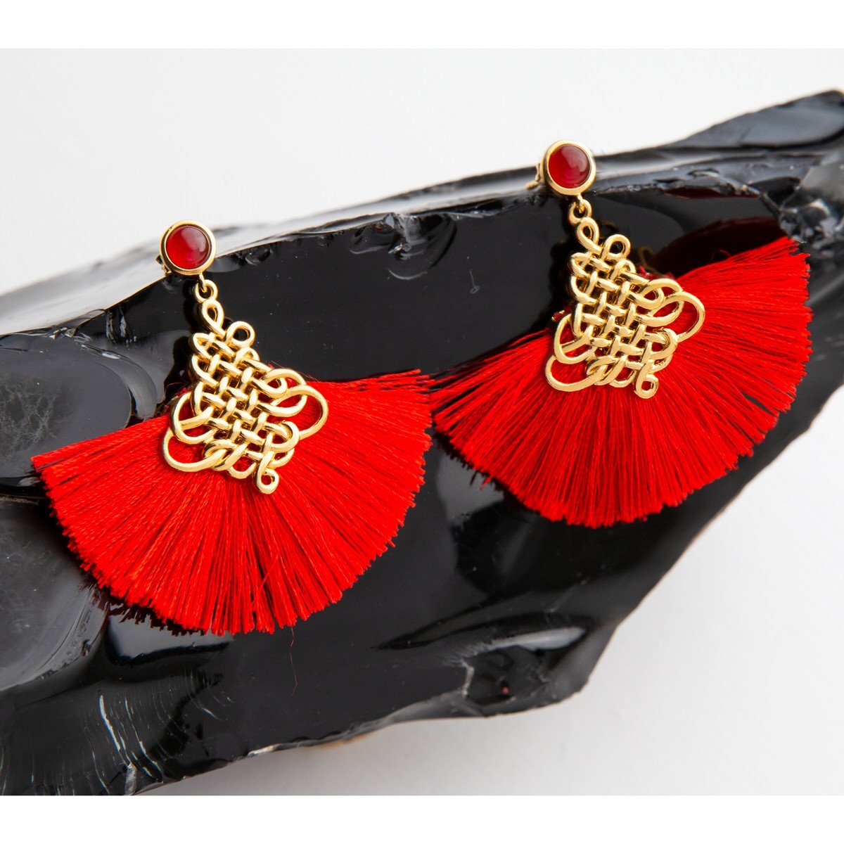 Disney X RockLove NEW ‘Mulan’ Courage Fan Earrings in Yellow Gold Plated Silver
