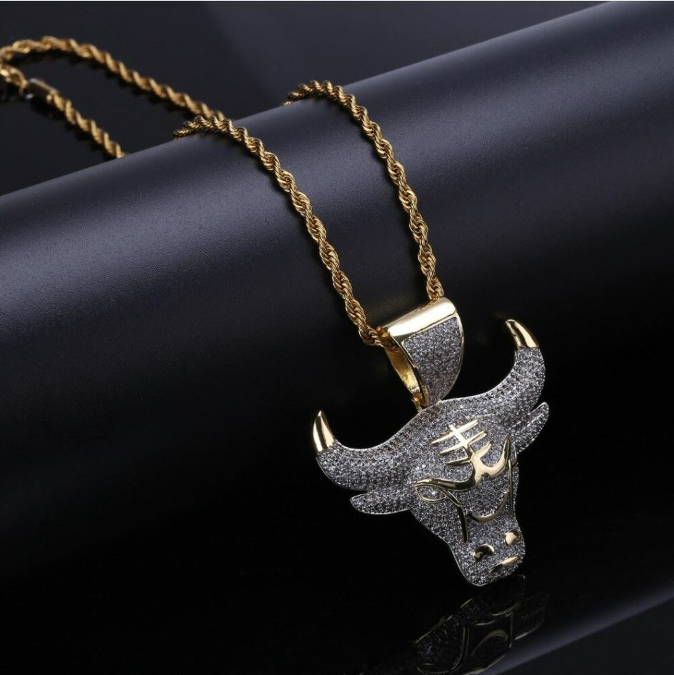 Bull Pendant Necklace – Michael Jordan Chicago Bulls – Wall Street, Stock Market