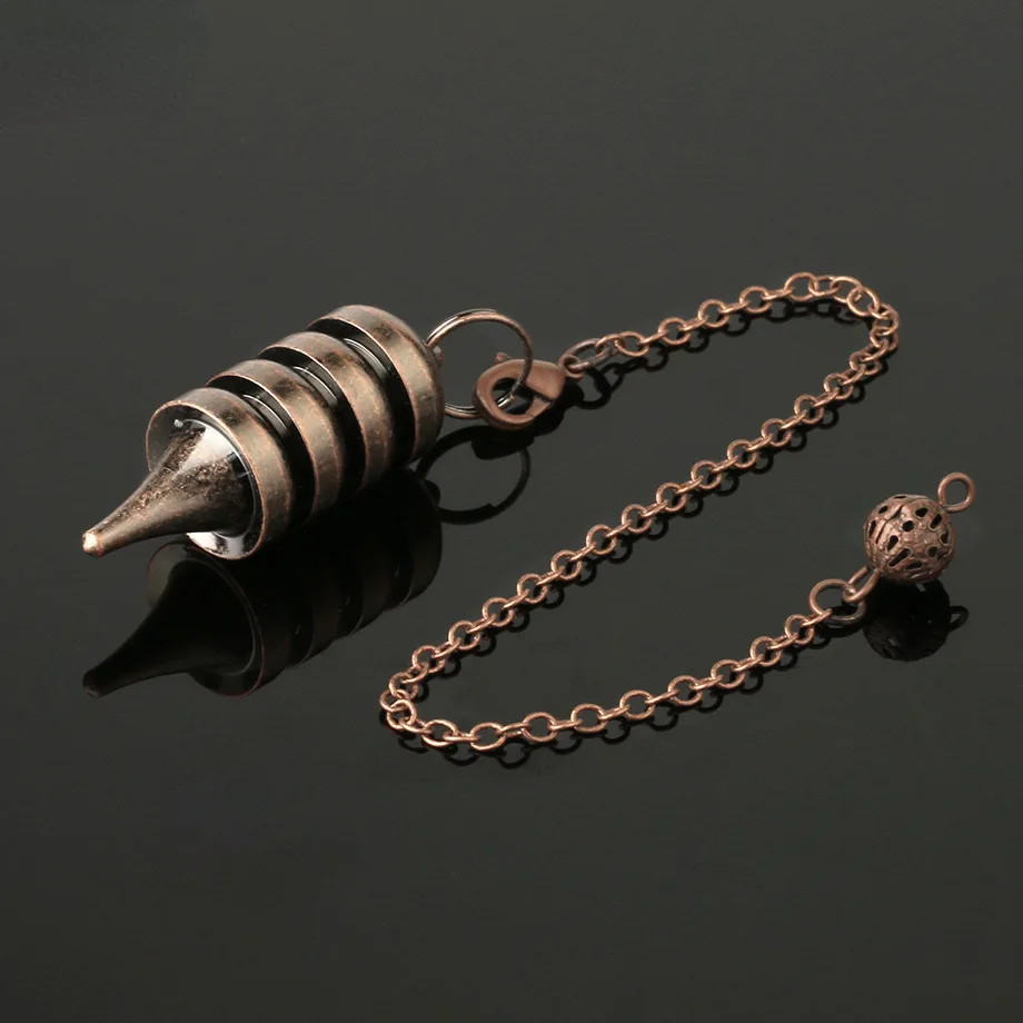 Copper Brass Metal Pendant Pendulum Divination Dowsing Reiki Healing Egyptian