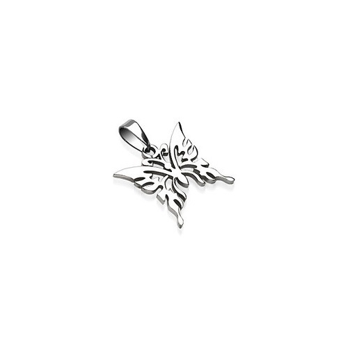 Wholesale Lot 8 High Quality 316L Stainless Steel Reticulated Butterfly Pendants