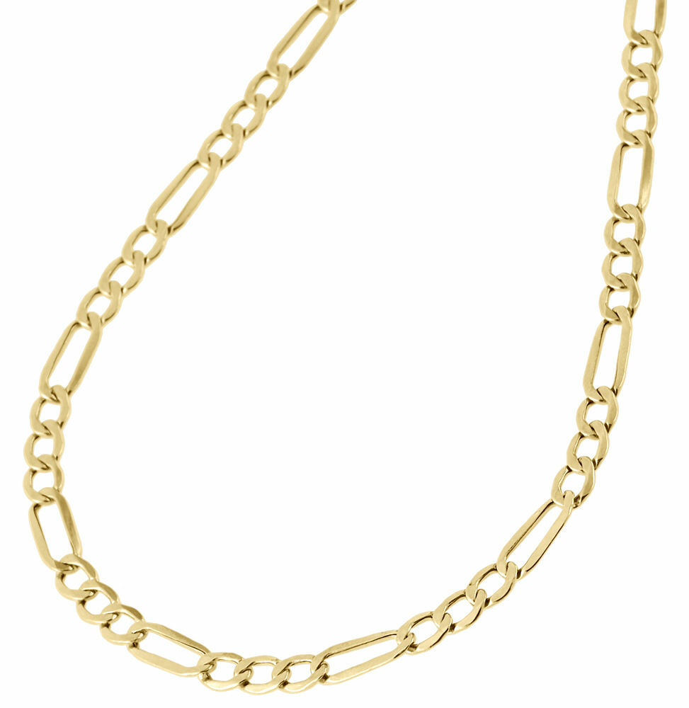 Unisex 18K Gold Filled Hypo-allergenic Italian 4mm Figaro Chain Necklace Z139G