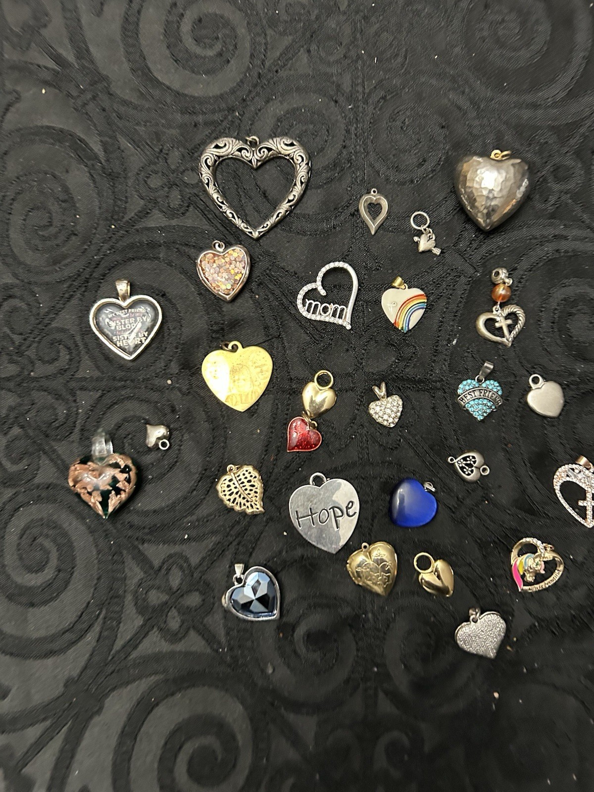 Heart Shaped Charm Lot