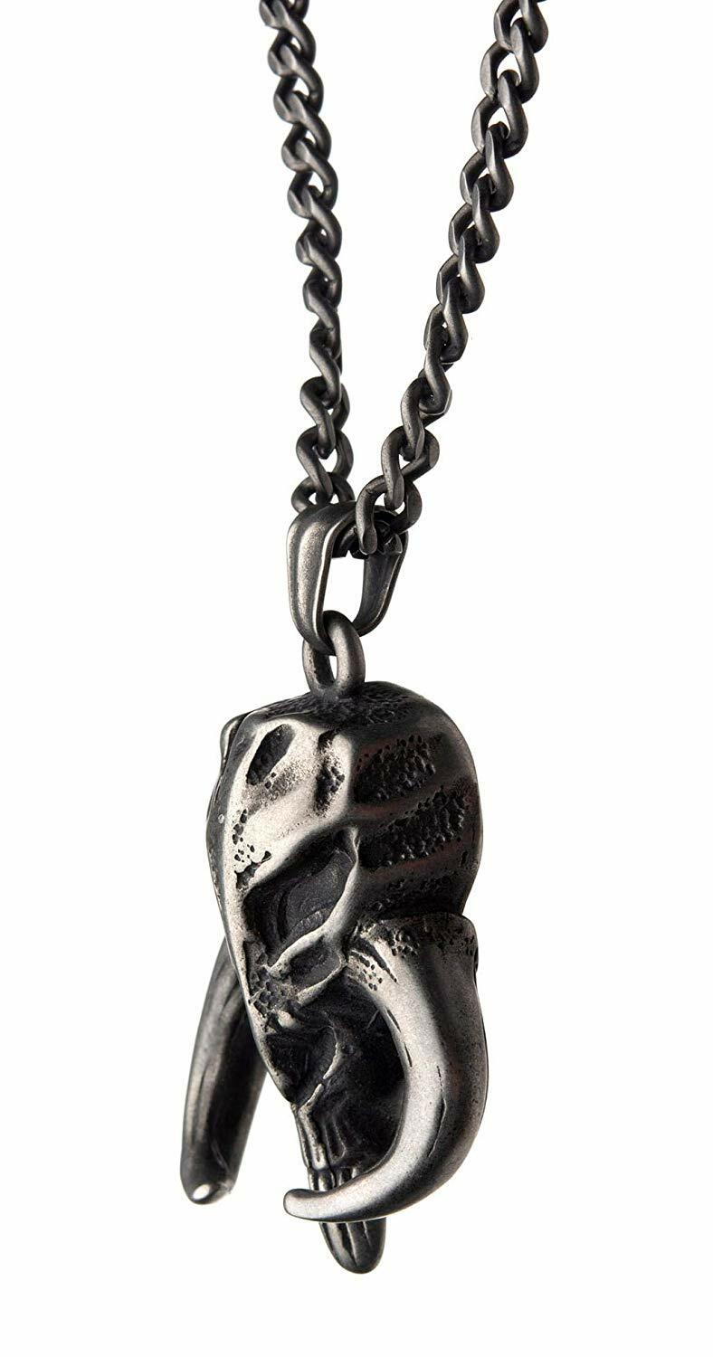 STAR WARS MANDALORIAN SYMBOL MYTHOSAUR SKULL, Cut Out Authentic Pendant Necklace