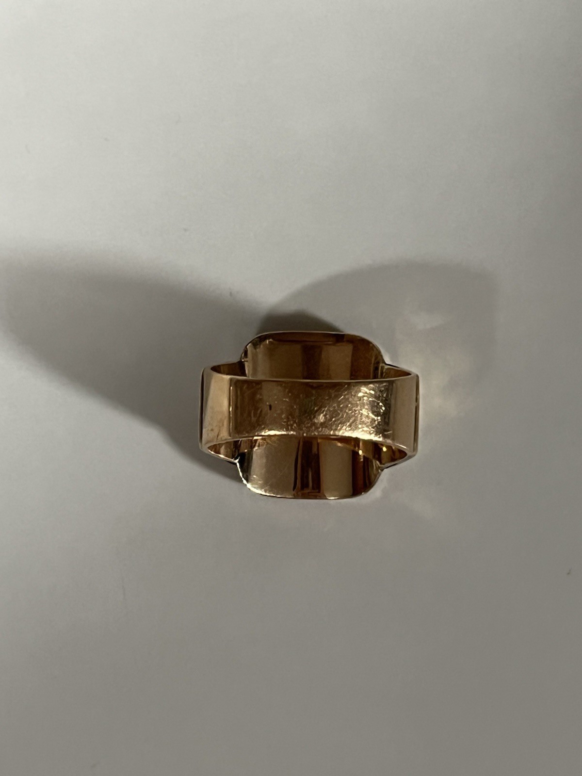 18K Yellow Gold Onyx Llama/Alpaca Signet Ring Size 9 Square Bezel Set