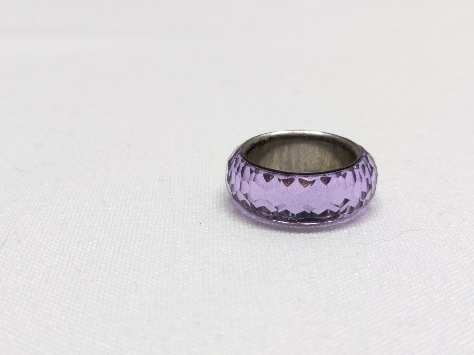 Beautiful Swarovski Nirvana Purple Ring! Size In Pictures! 💍