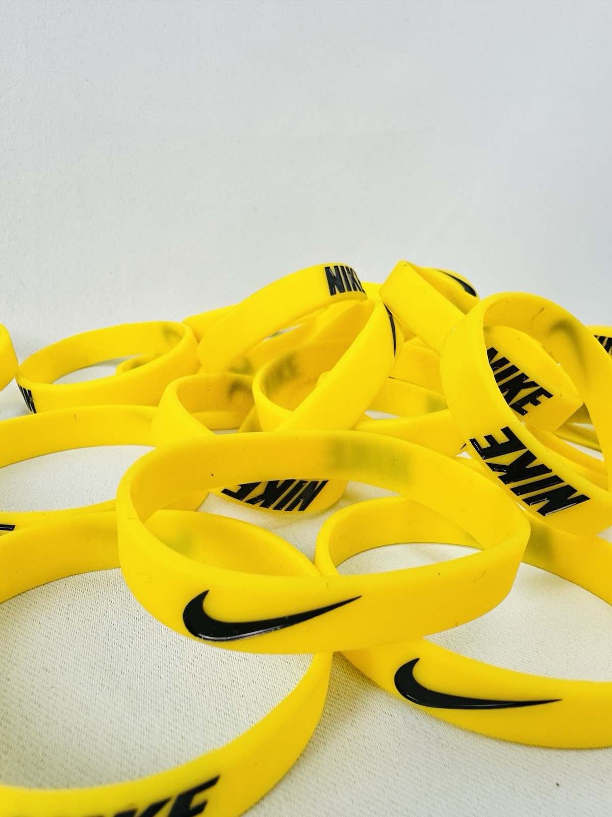 100 Pcs of Nike Silicone Wristband Bracelets Mixed Colors/pick Colors You Want