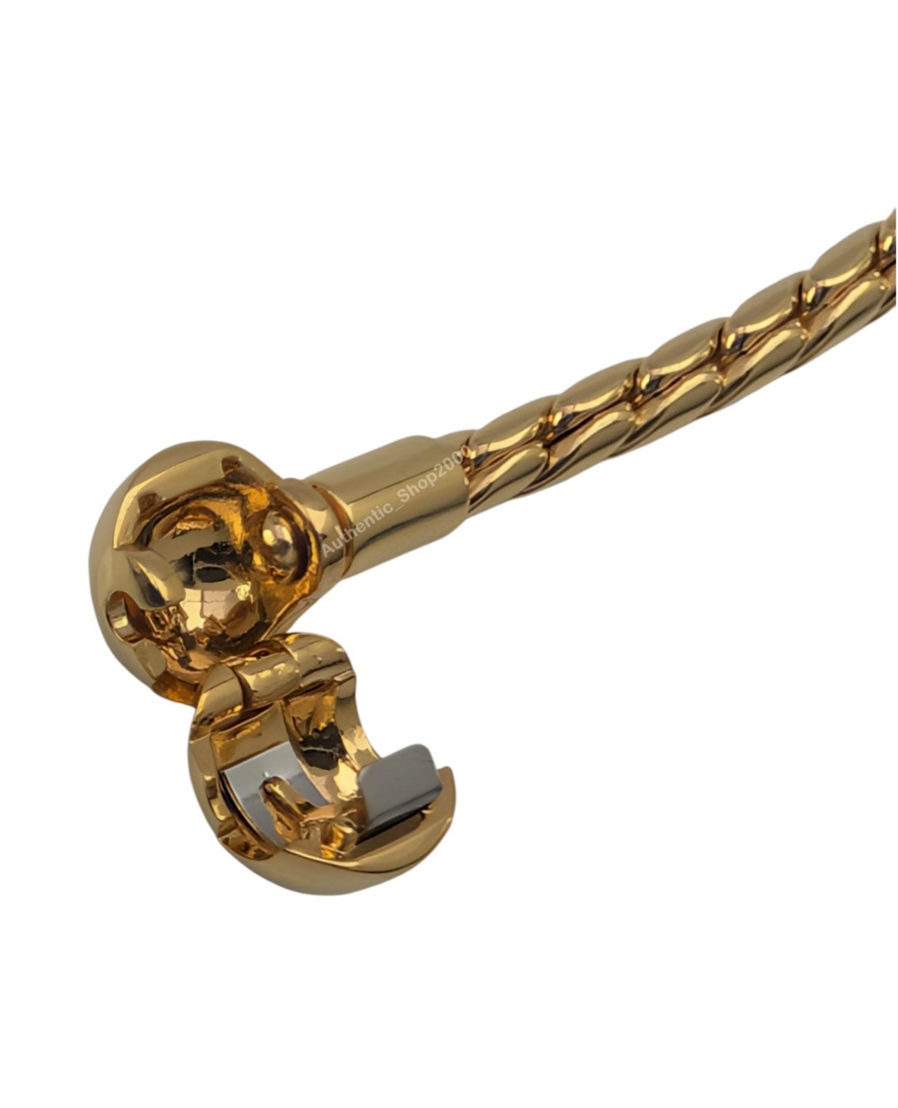 New 100% PANDORA 14k Gold P Wing Chain Charm Bracelet with Round Clasp 564028C00