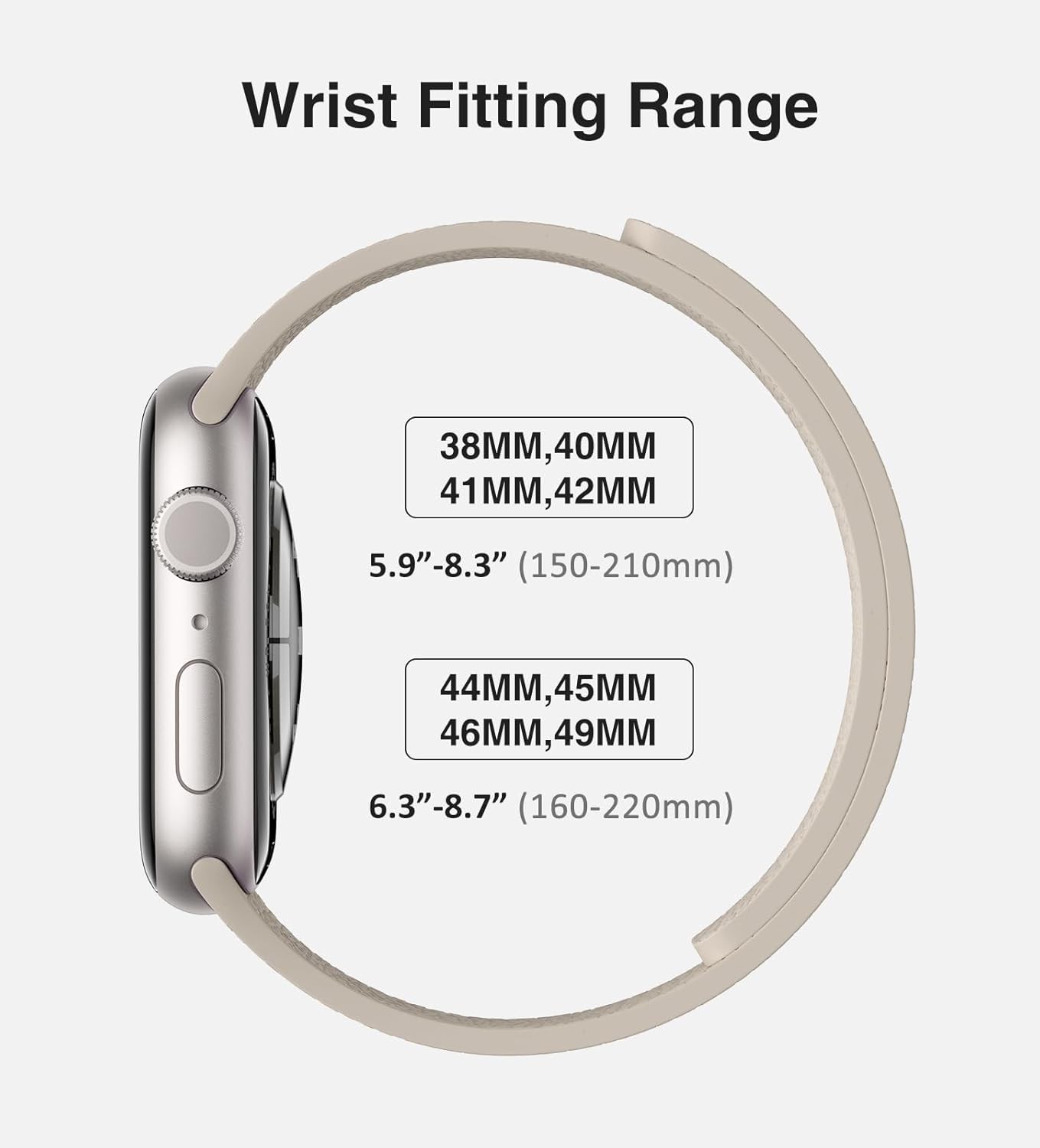 Magnetic Silicone Watch Band Fits Apple Watch 42 41 40 38 Starlight