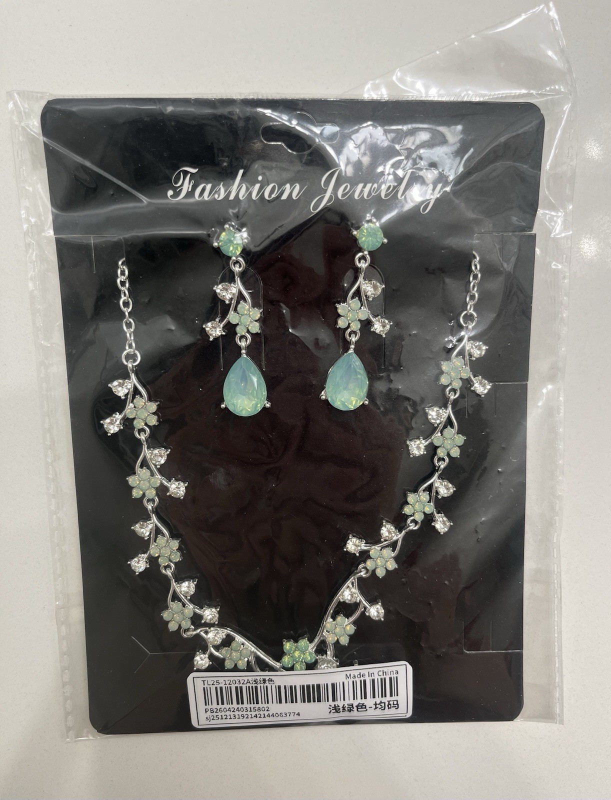 3pcs/Set Bohemian Flower Crystal Necklace Set, Elegant Alloy