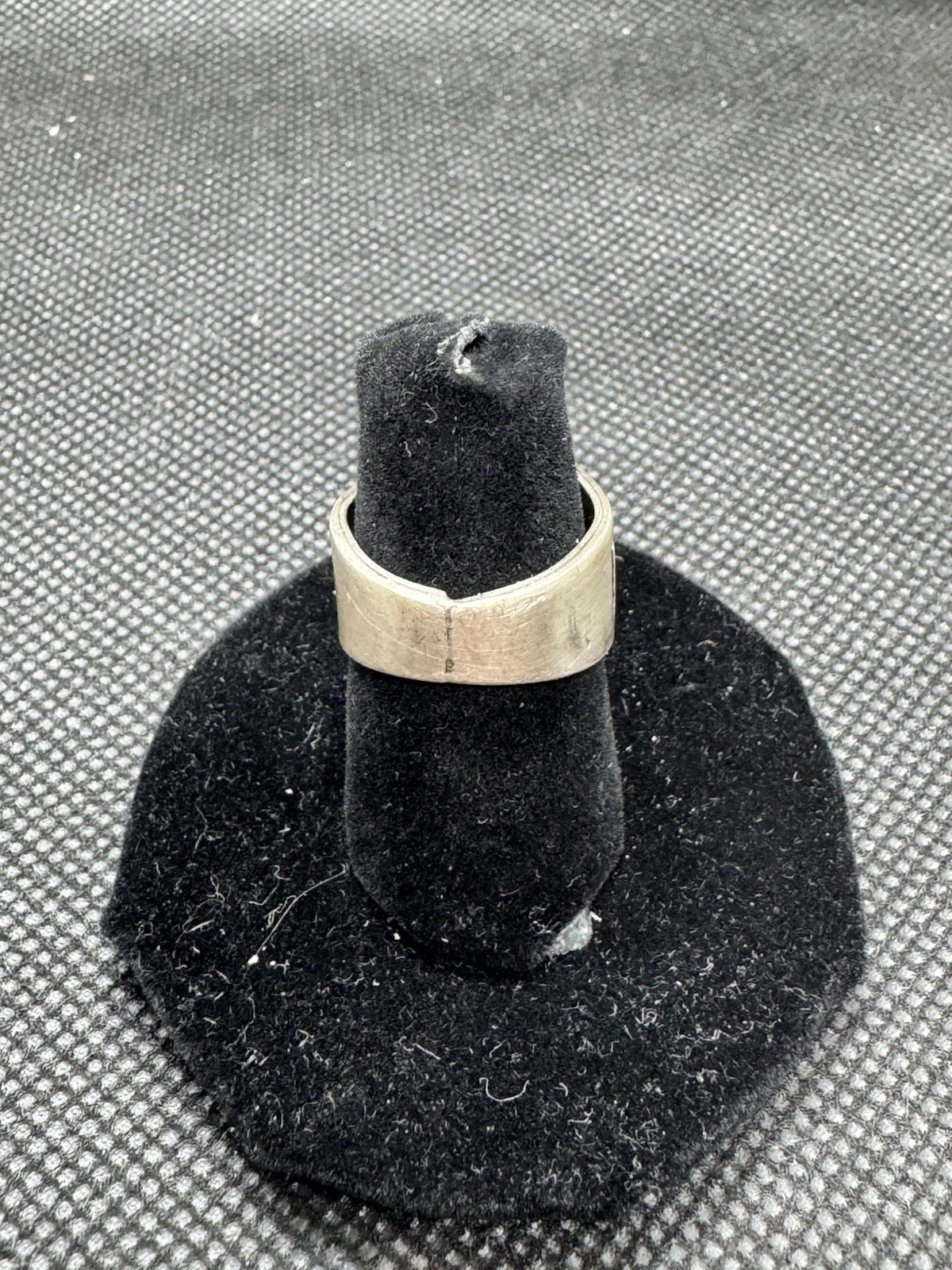 Vintage Sterling Silver Initial K Ring Signed Southwestern Size 6.5