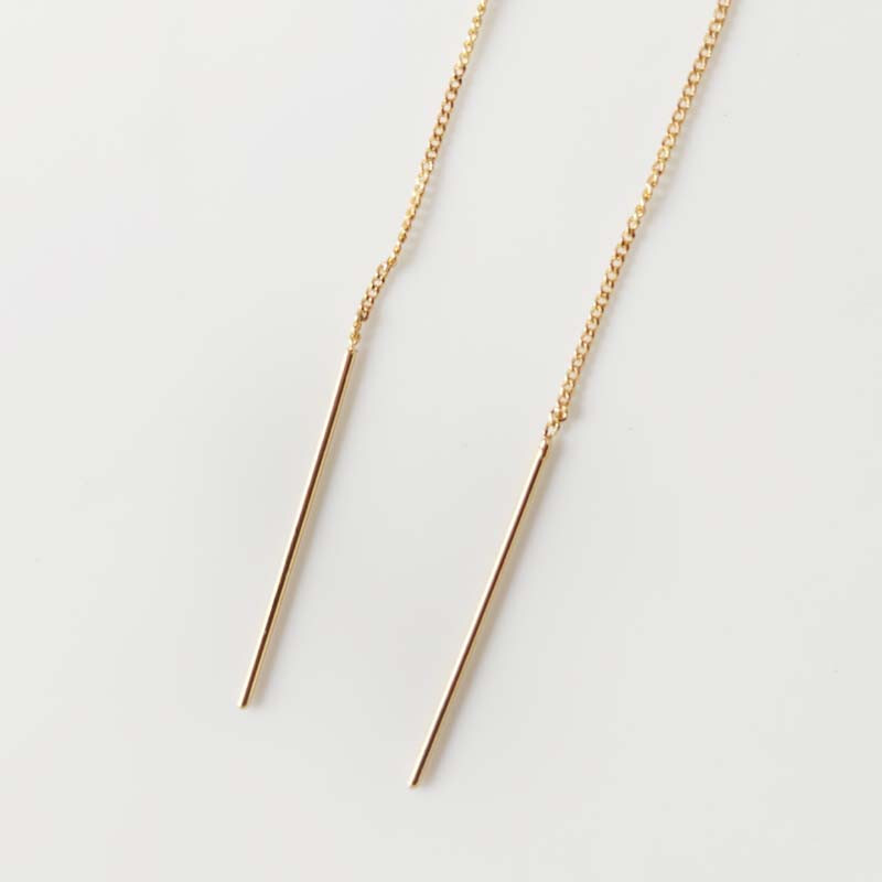 Jenny Bird Brass Threader Drop Earrings Gift Fashion Women Party Holiday Jewelry