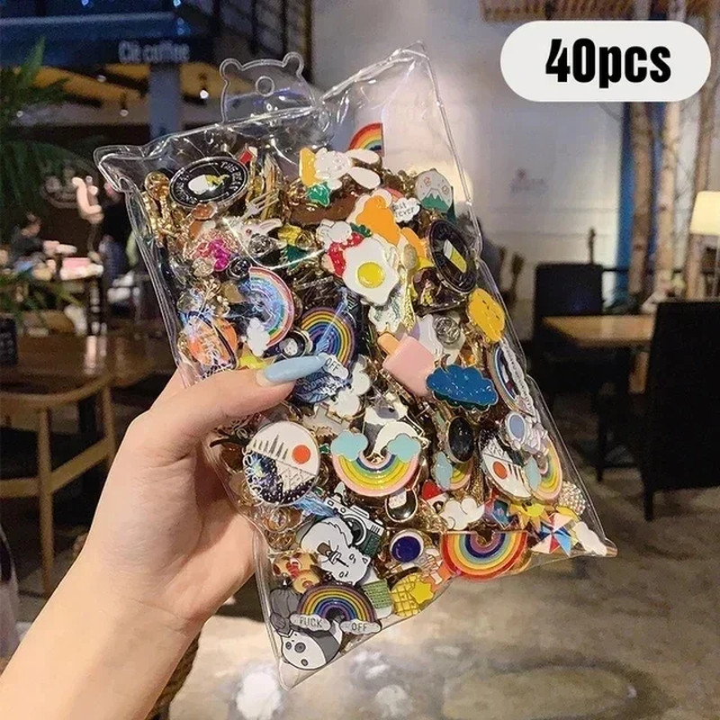 10-100Pcs Enamel Badges Pins Brooches Cute Cartoon Brooches for Child and Women