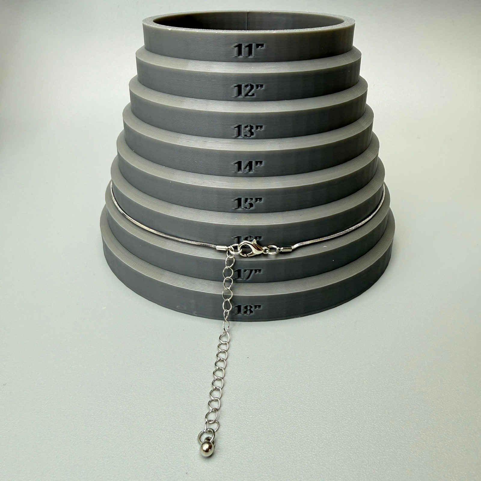 Silver Tone Brutalist Liquid Drip Pendant Snake Chain Necklace 16″ Abstract Chic