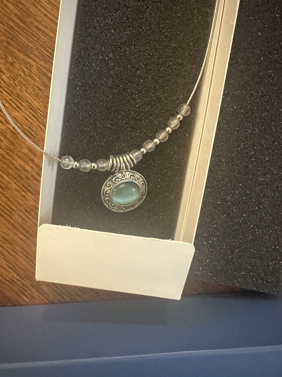 Lea Sophia Aqua Necklace 18in. in original box