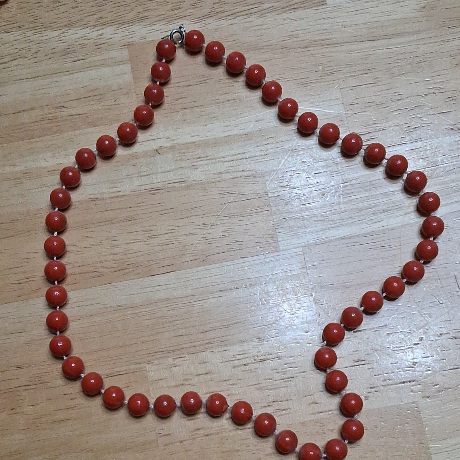 Lot of 3 Beaded Strand Necklaces Multicolor Blue Red White Pearl Nickel-Free