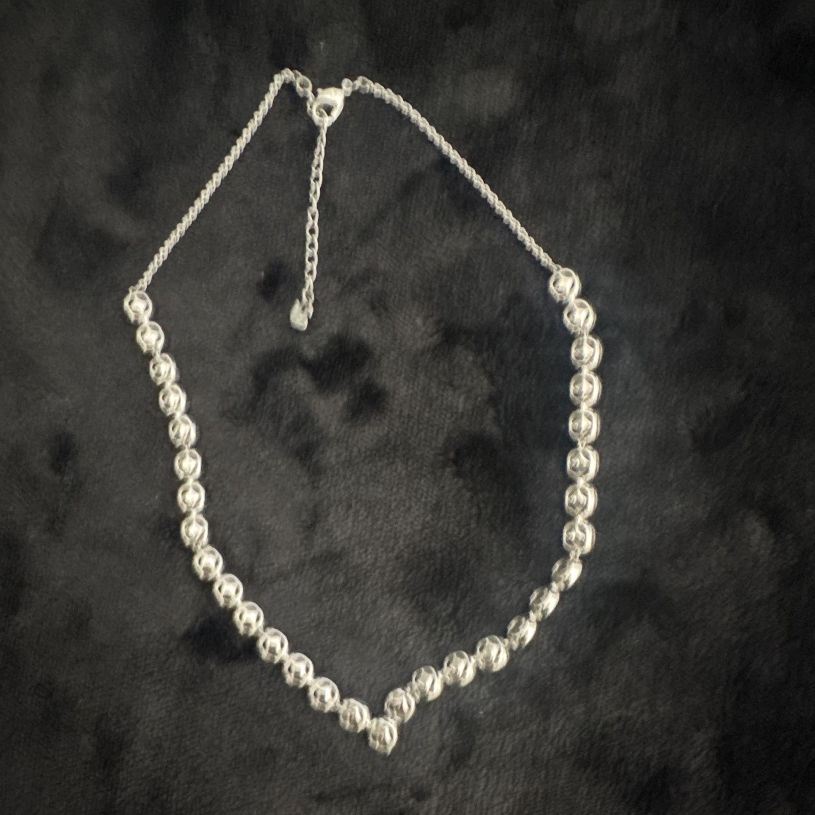 Silver Swarovski necklace