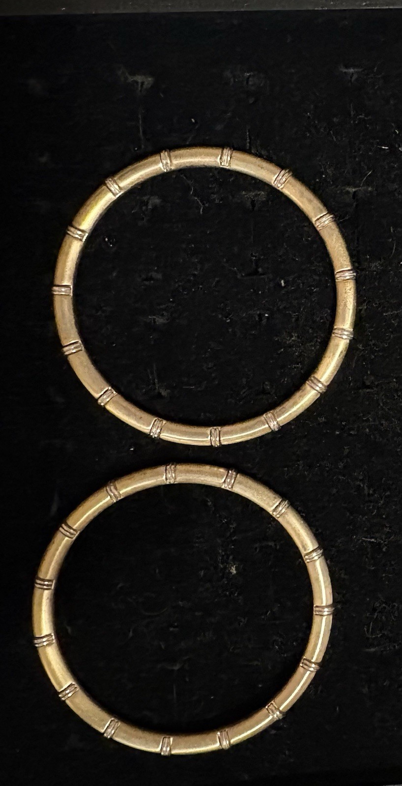 Brighton Two Tone Bangle Bracelets (Set of 2). Good Condition Pre-Owned