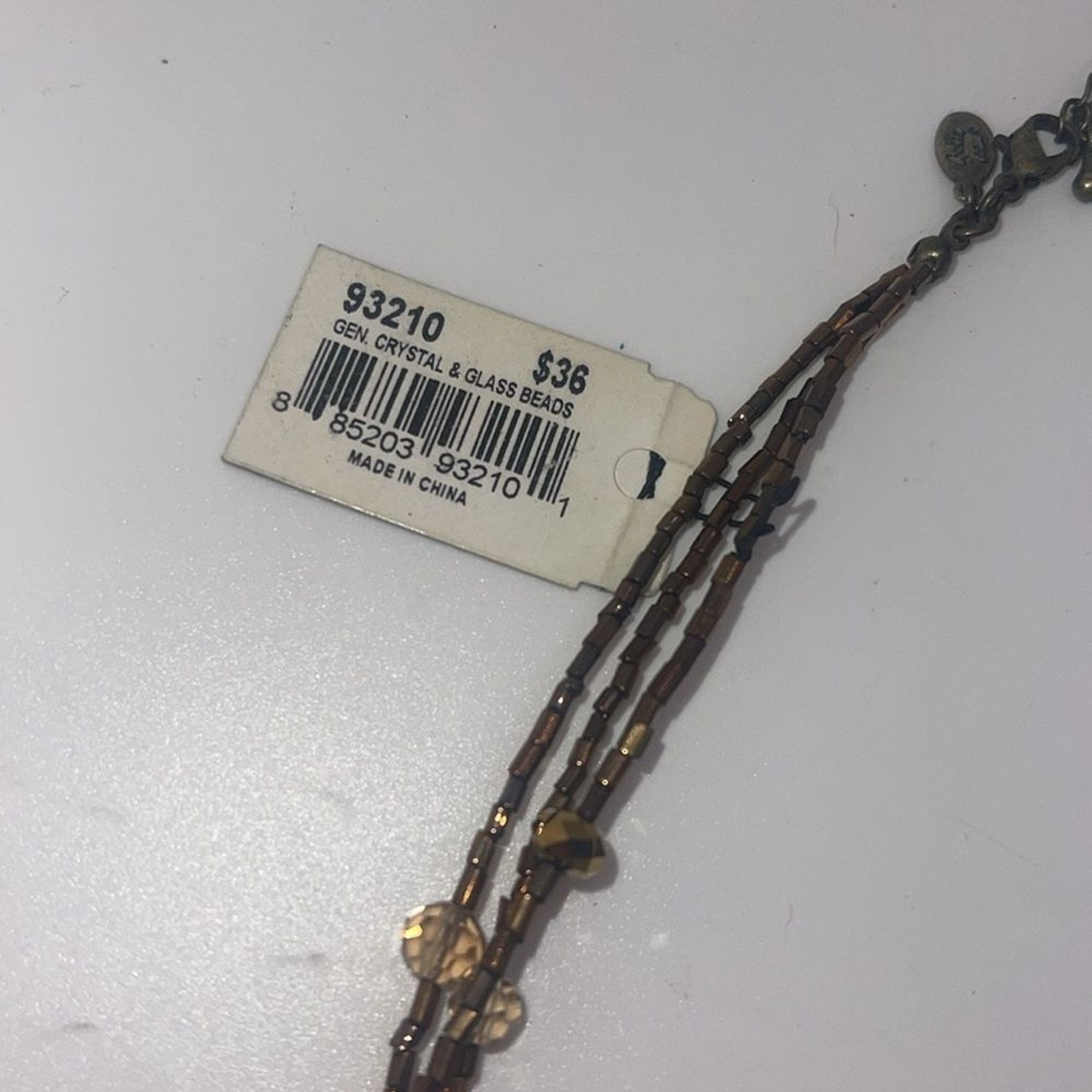 Cookie Lee Genuine Crystal And Glass Beaded Necklace 93210. NWT