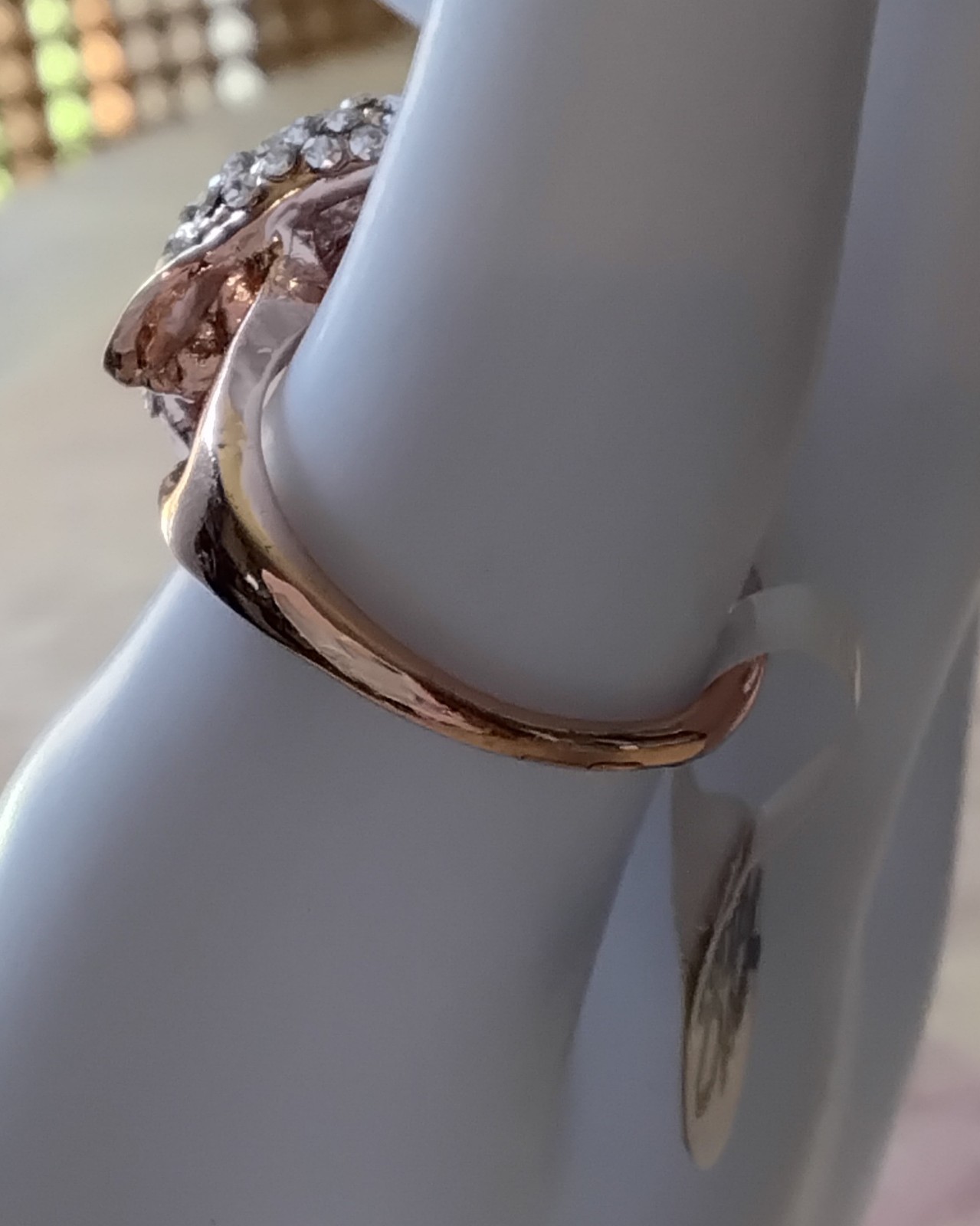 AUSTRIAN CRYSTAL AQUA MARINE CZ DOLPHIN Fashion Ring💙 Beach Beautiful Size 8.5″