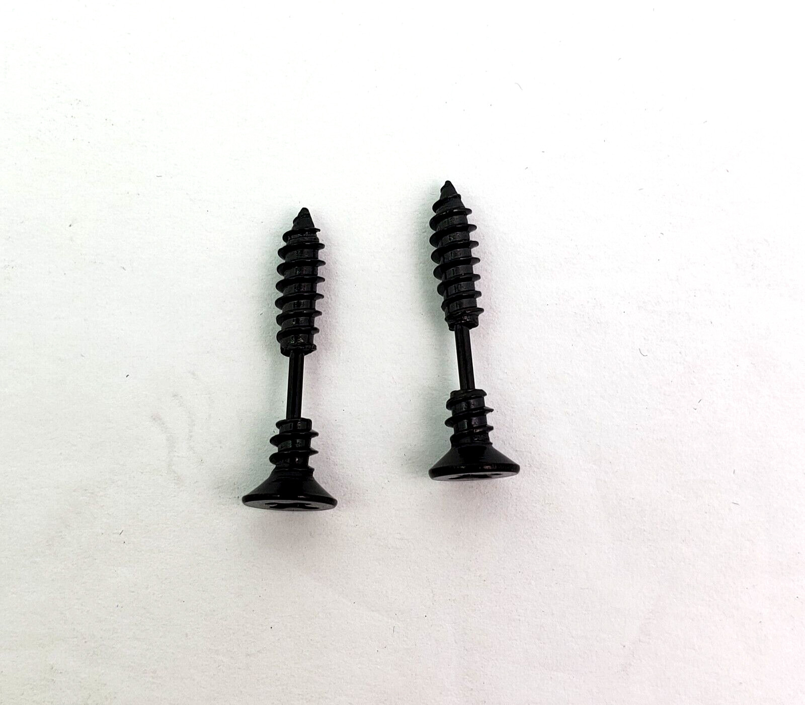 Unbranded Adult Fashion Costume Jewelry Black Edgy Gothic Screws Earrings