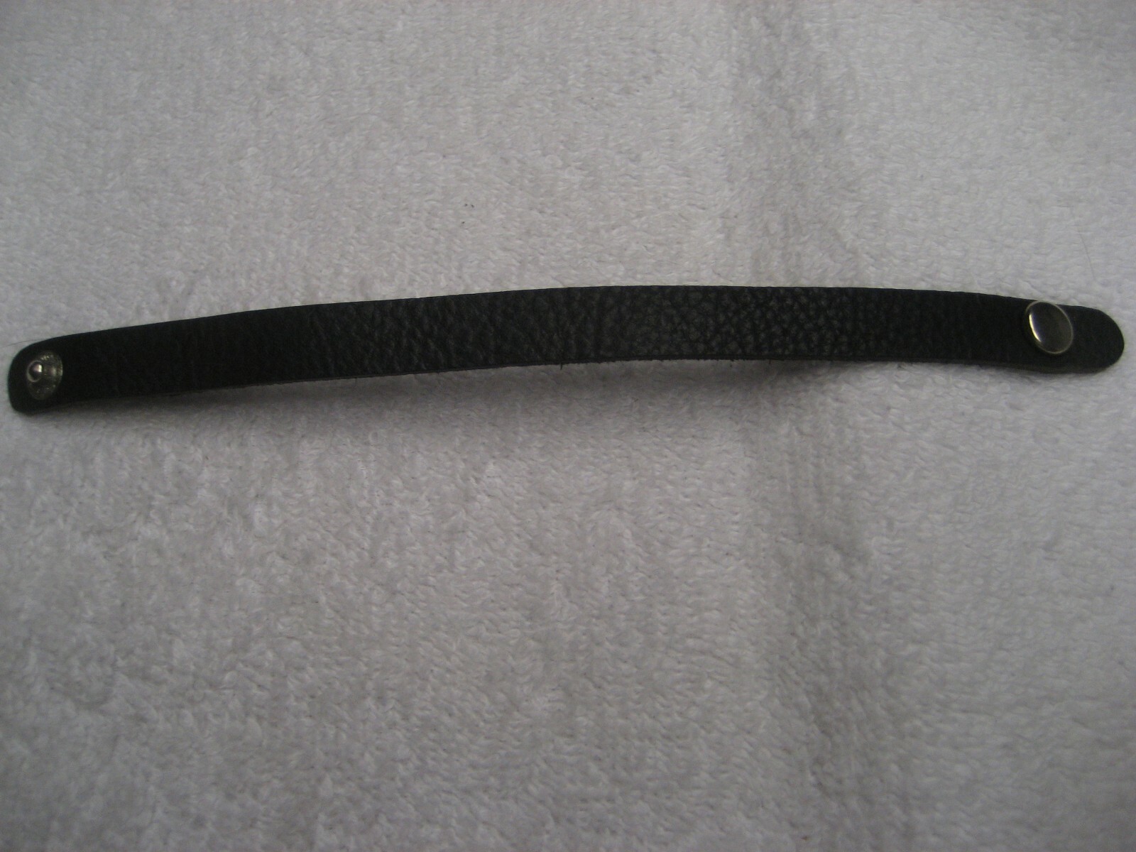 Handcrafted Black leather bracelet / wristband 1/2″ x 8″ soft quality leather