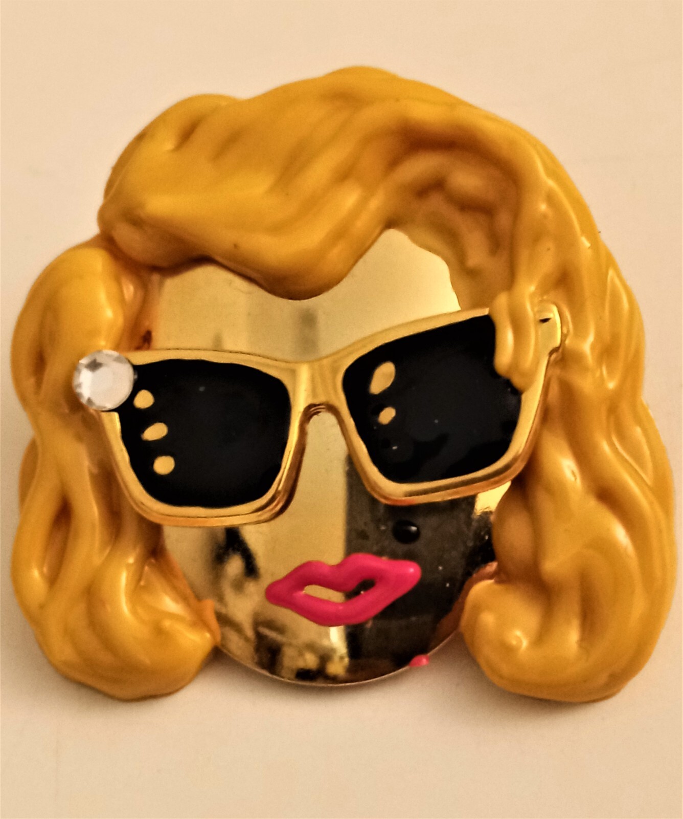 Pin Whimsical Plastic and Metal