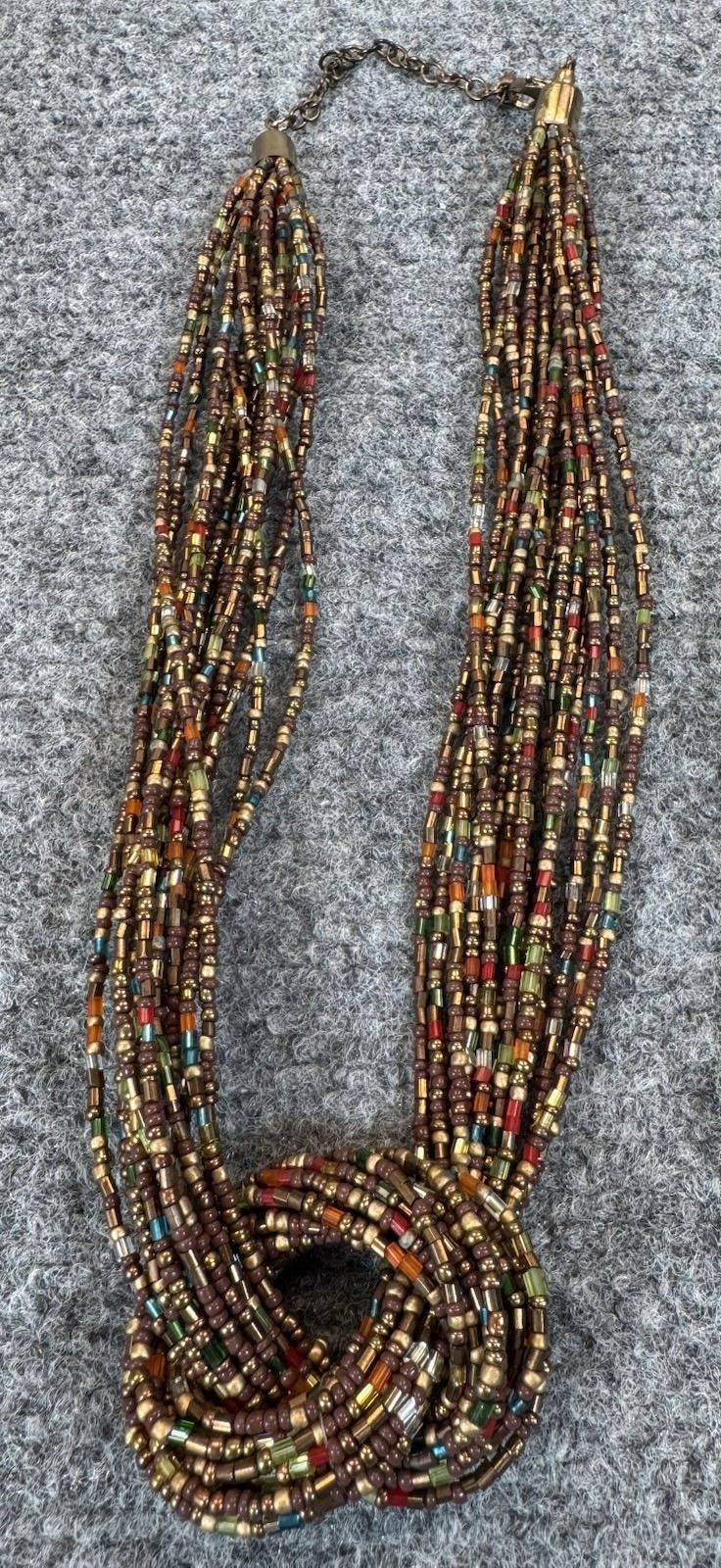 Fashion Jewelry Necklaces Lot of 3 Varied Beads Multicolor 3 Strand Multi Strand