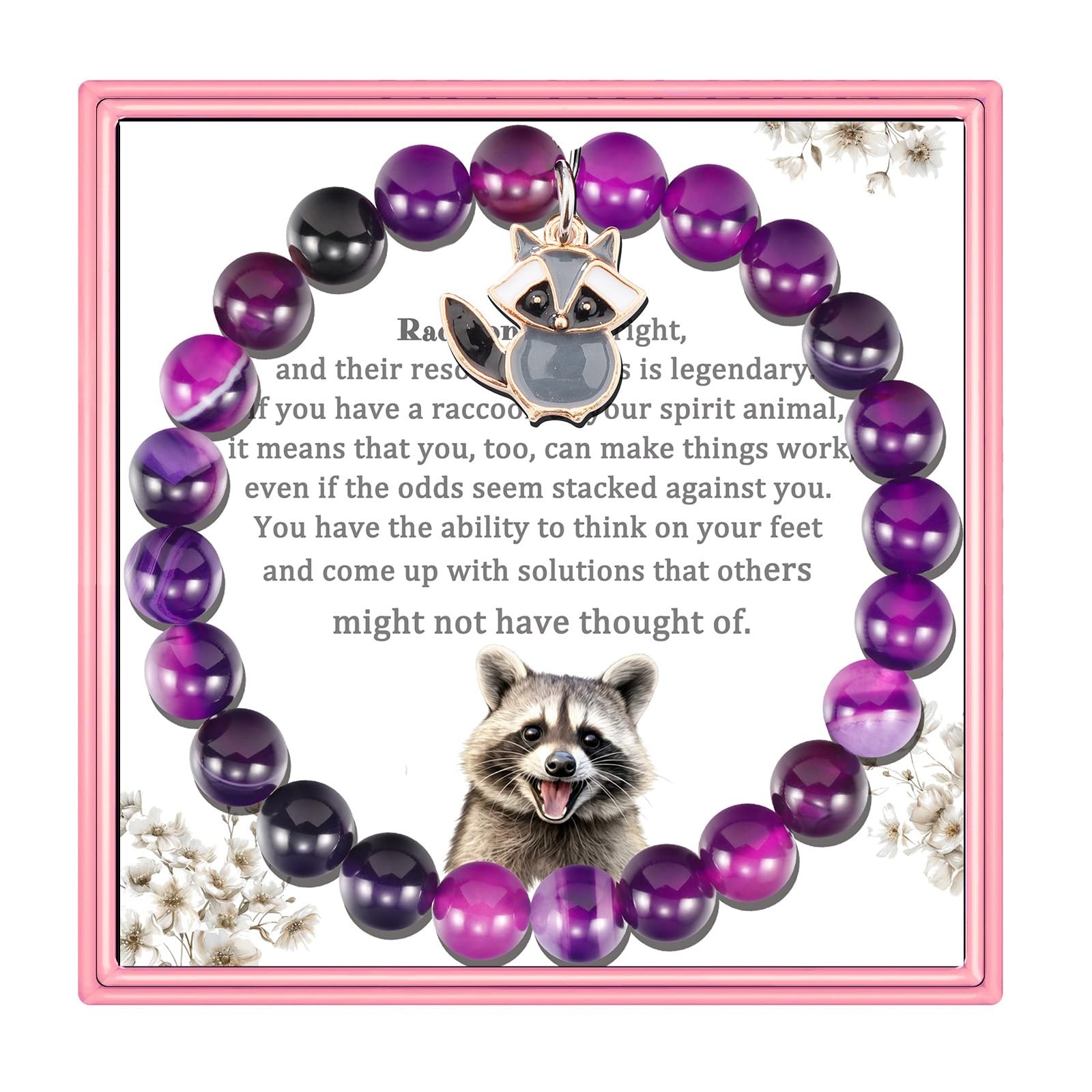 PARTNER Funny Raccoon Bracelets for Women Raccoon Bracelets Gifts for Women R…