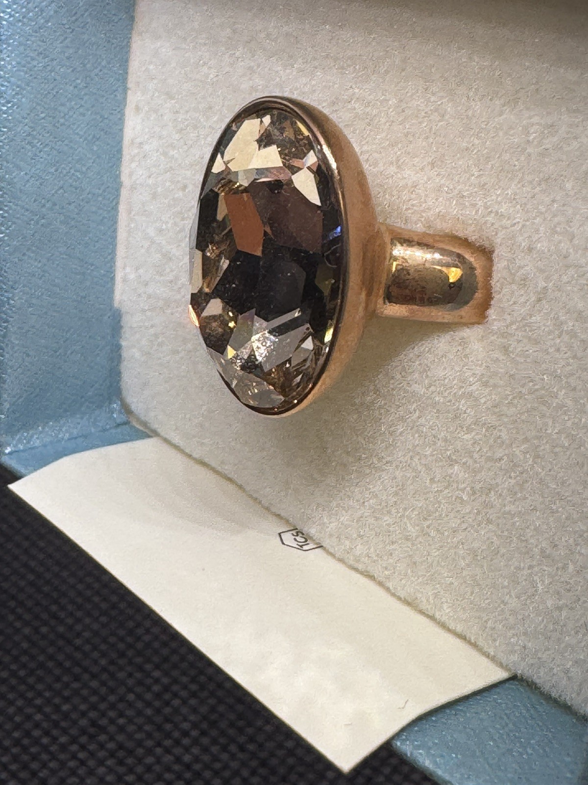 Touchstone Crystal By Swavorski: Blush Ring Size 7 R3196-7