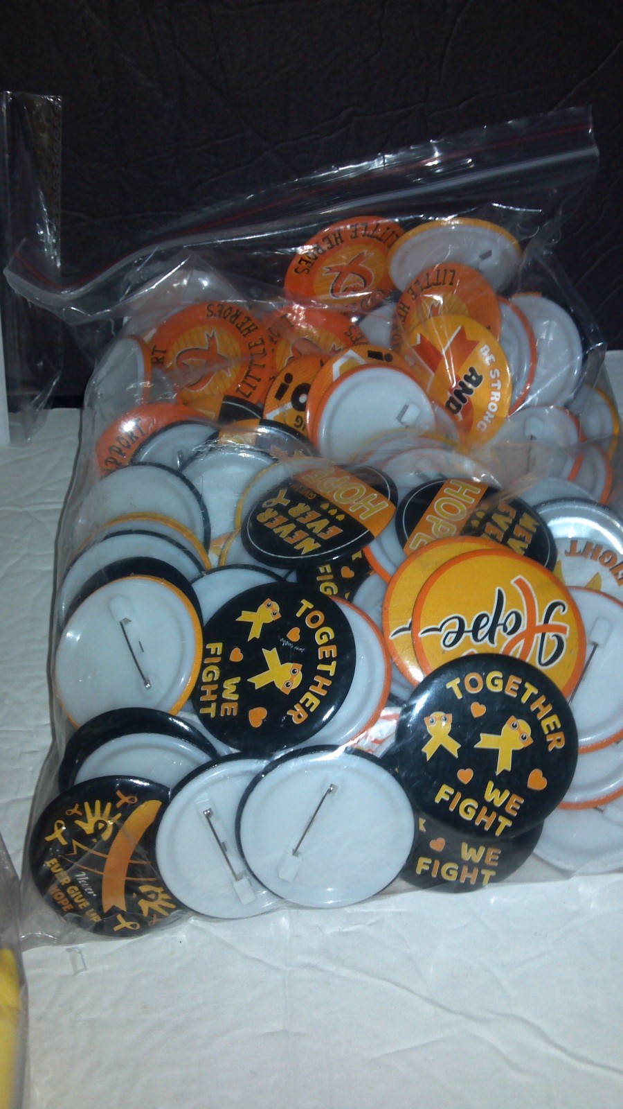 400 Pcs Cancer Awareness Gifts Bulk , Children/Adults, Pens, Bracelets, Buttons