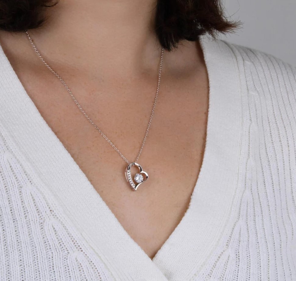 Apology Necklace Gift for Her, Meaningful Forgiveness Jewelry for Wife Love