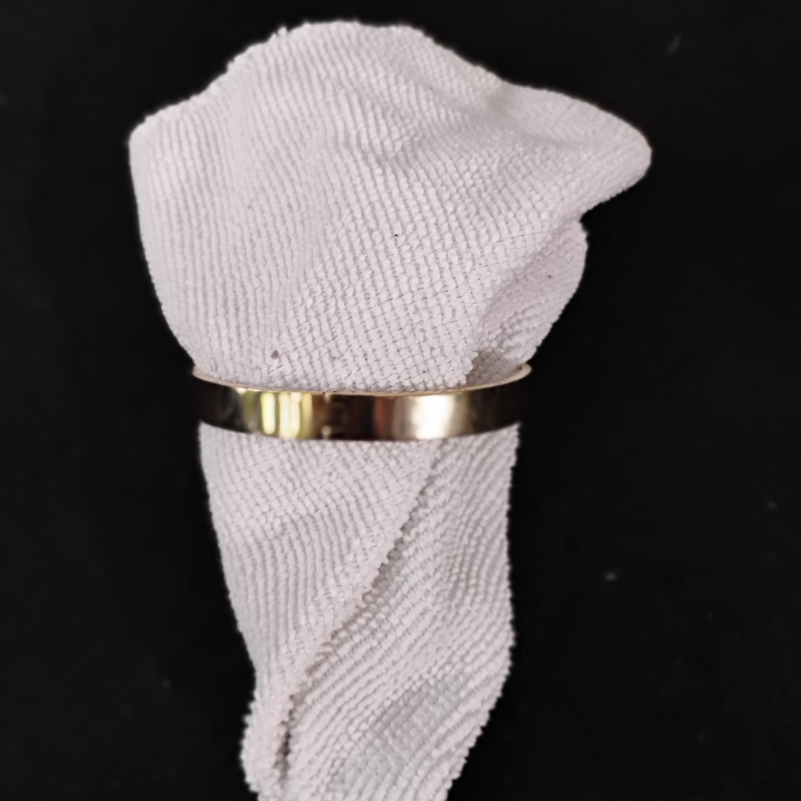 Michael Kors Gold Tone Hamilton Bangle Bracelet with Jeweled Swing Clasp