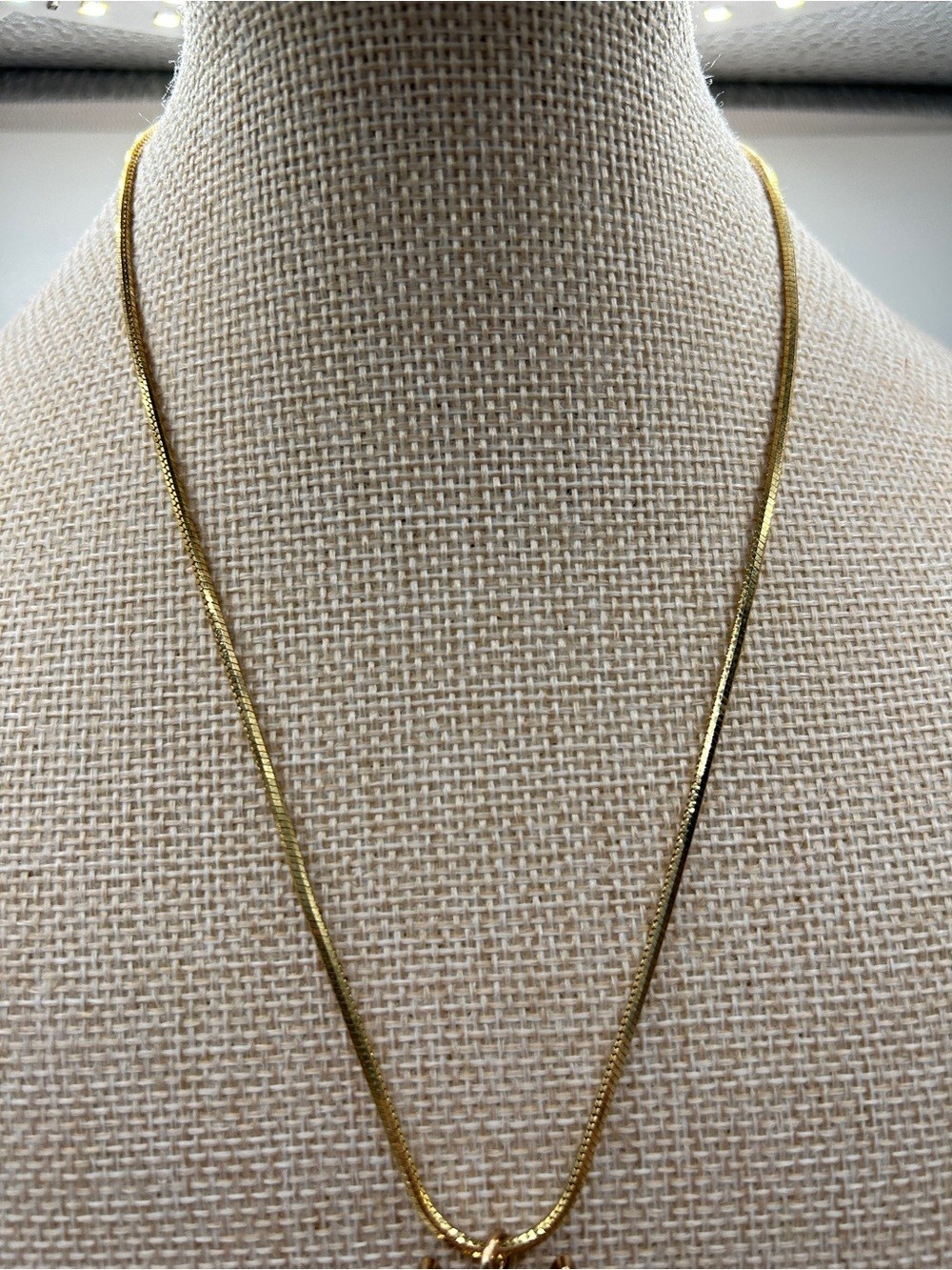 Chanel gold and black enamel Cat Pendant Necklace on gold chain