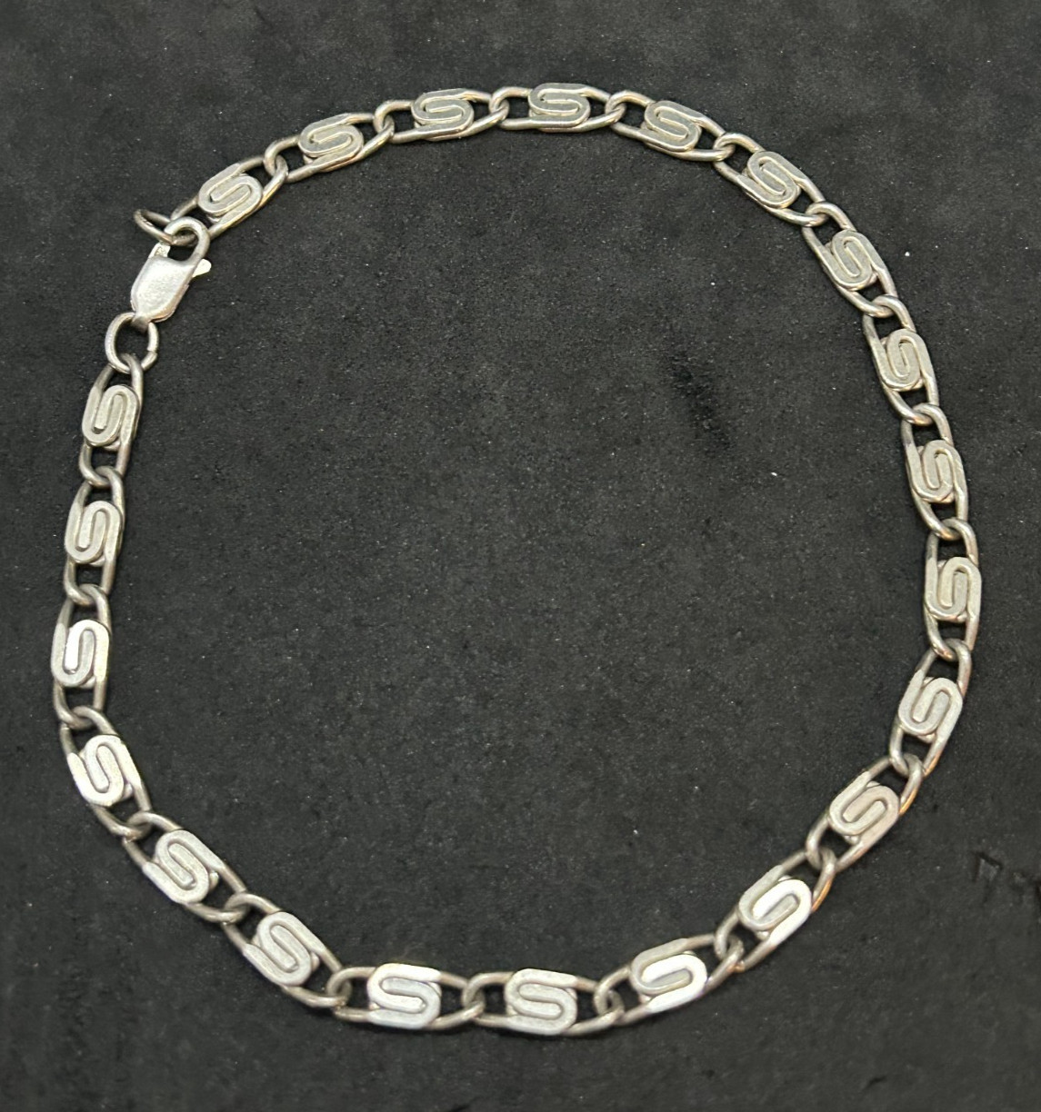 925 Sterling Scroll Spiral Chain Bracelet / Necklace 5mm 10.5in – 13.7g