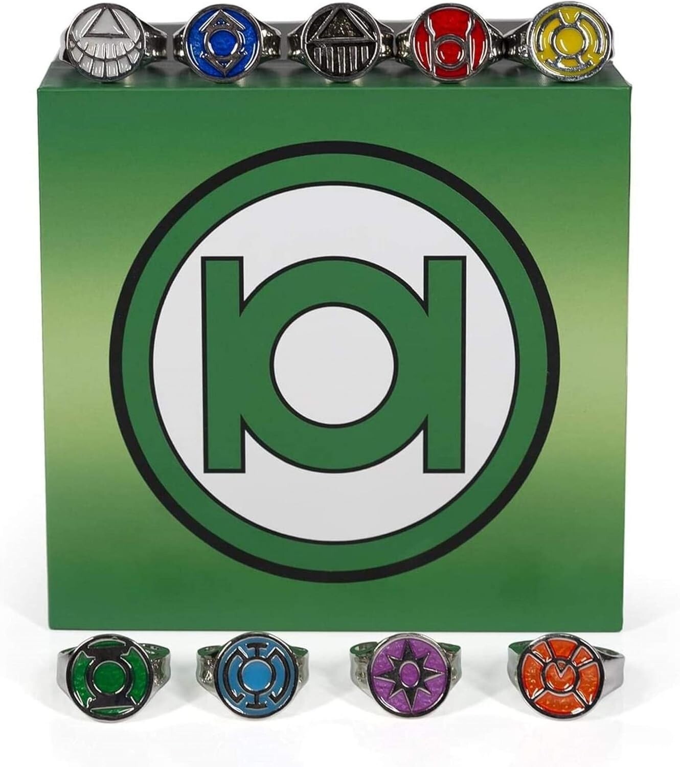 DC Comics Green Lantern Power Rings – Set of 9 Rings