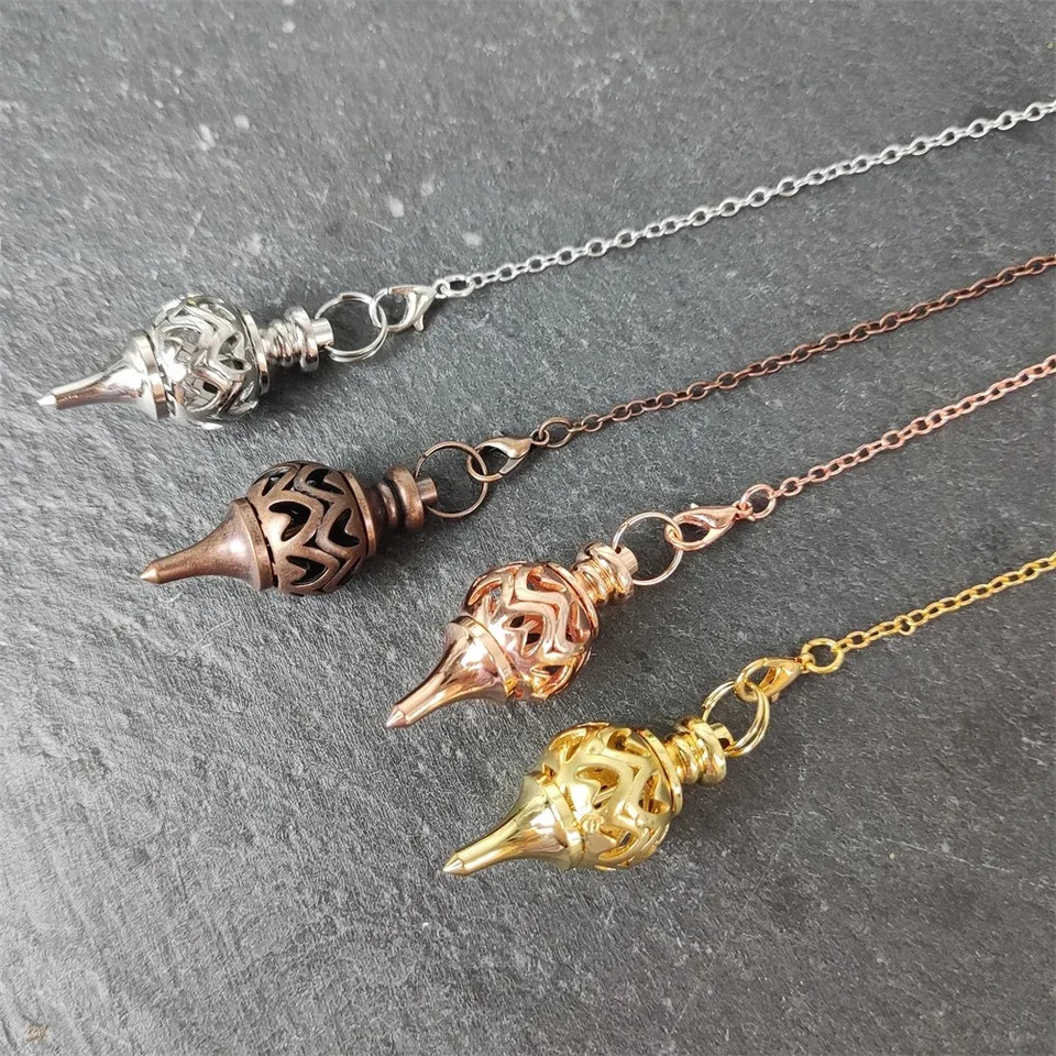 Copper Brass Metal Pendant Pendulum Divination Dowsing Reiki Healing Egyptian