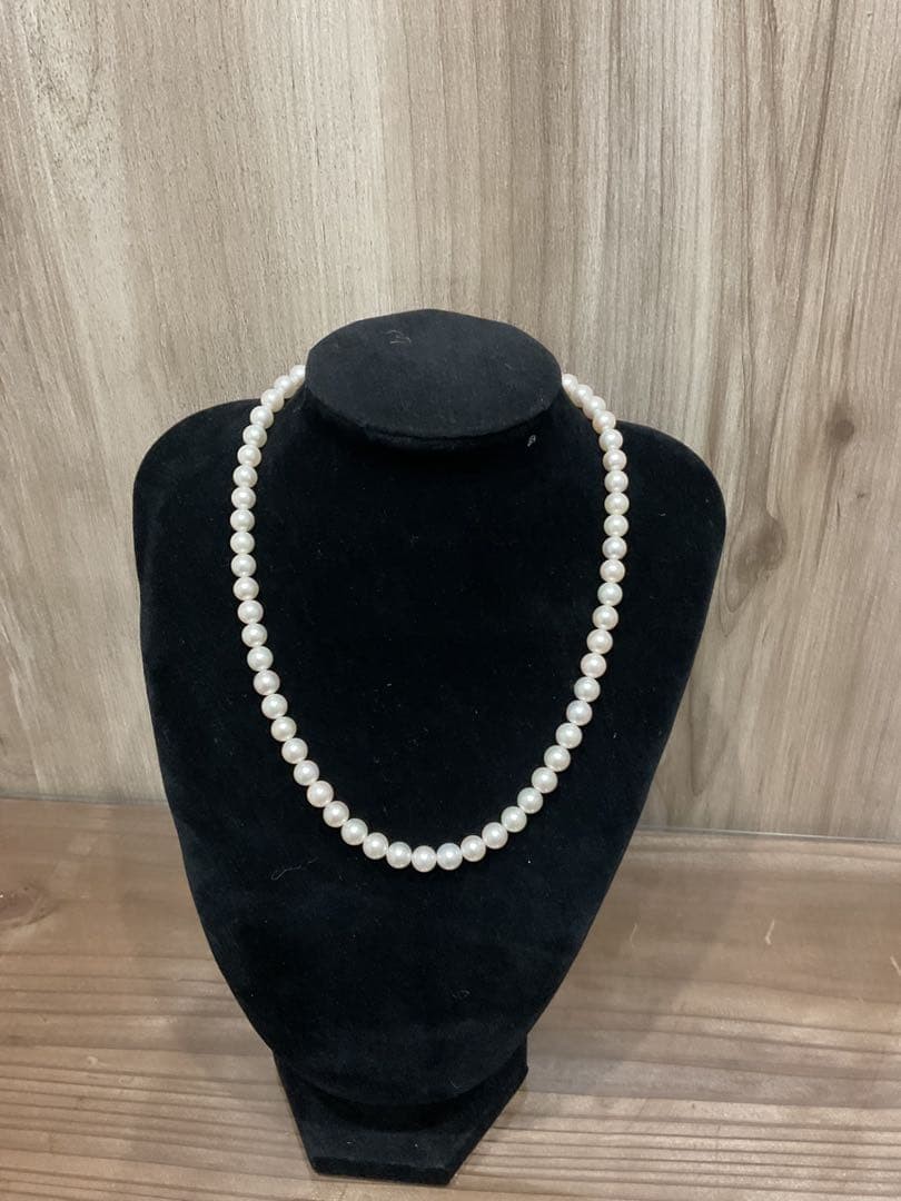 TASAKI Akoya Pearl Necklace 16 Inch Round 6.5-7.0mm From Japan