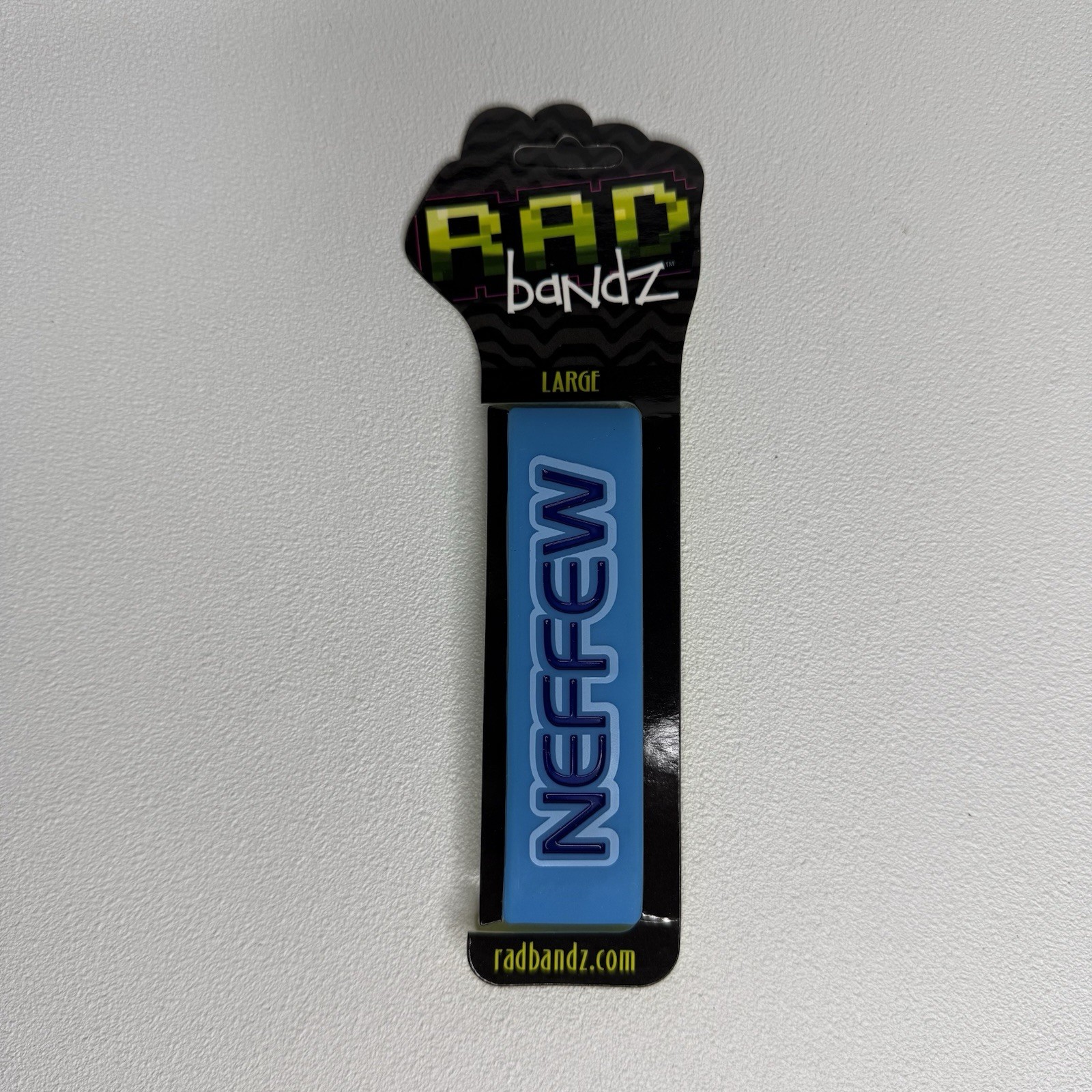 Radbandz NEFFEW Snoop Dog Hot Topic Silicone Wristband Bracelet Blue Size Large