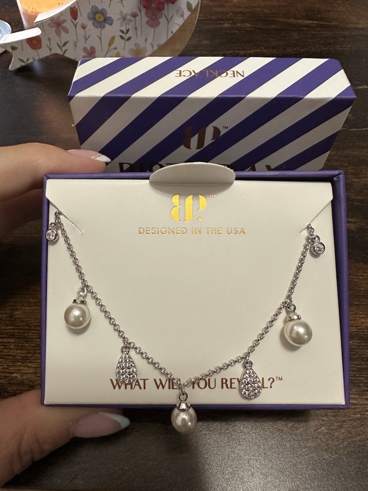 Bomb Party June 2026 NK17296 Classic And Timeless Ceramic Pearl Rhodium Plating