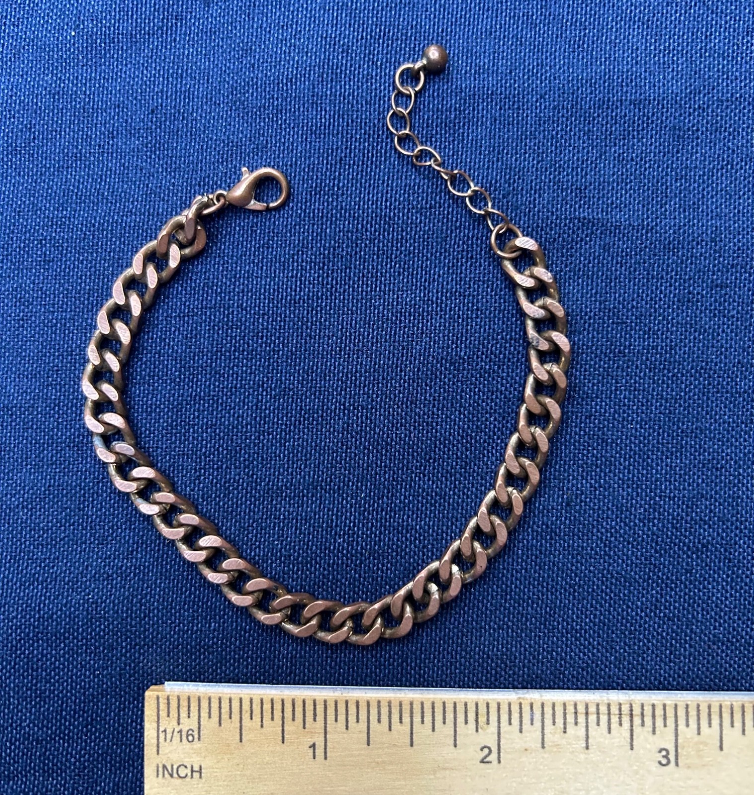 Bracelet Copper-Toned 6 Inches Heavy Links