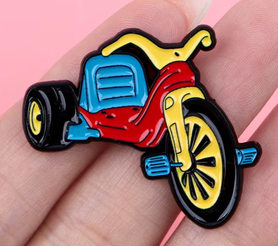 RETRO BIG WHEEL PIN-2 OR MORE PINS SHIPPING $5.49-SPEND $20 SHIPPING IS FREE