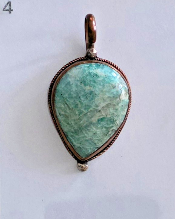 Handmade Crystal Gemstone Pendants – Copper Metal – Multiple Variations