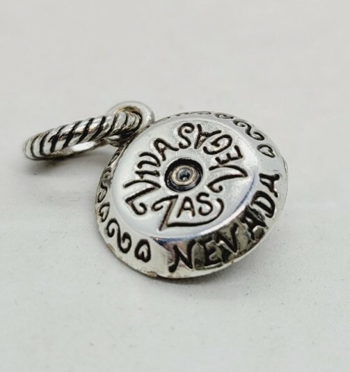 Brighton Nevada Las Vegas Roulette Wheel Gambling State Charm Scrollwork