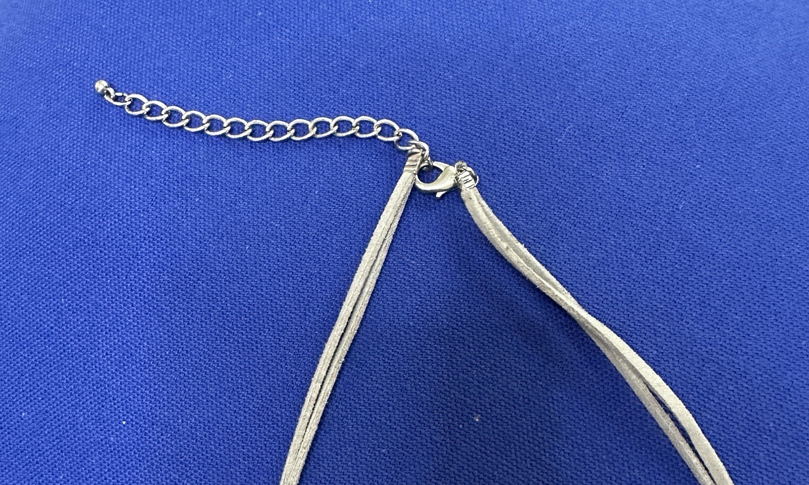 5 Multi Strand Necklace Mixed Beaded & Leather Cord Adjustable 13 .5 – 16.5 inch