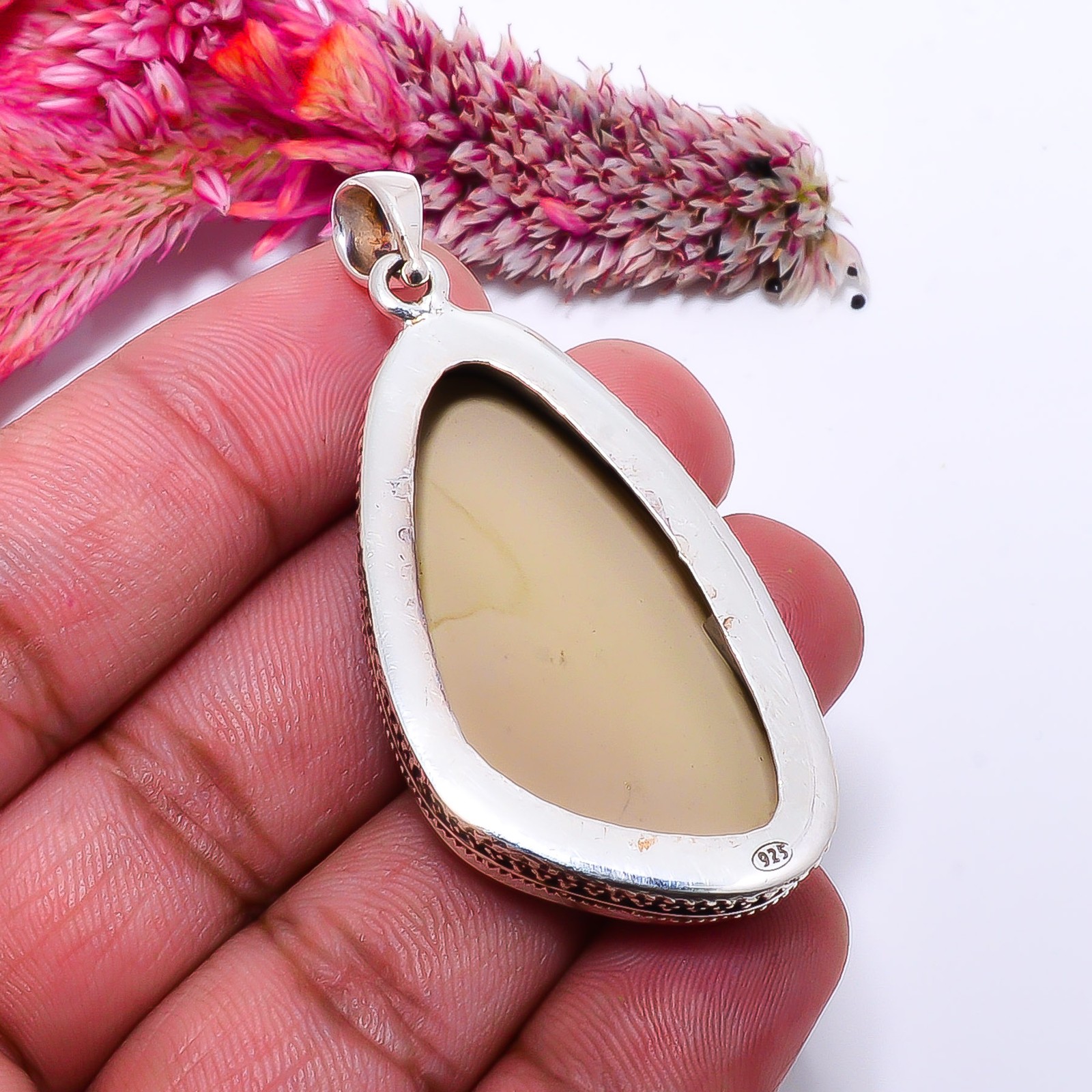 Royal Imperial Jasper fine Art 925 Sterling Silver Pendant 2.18″ P65