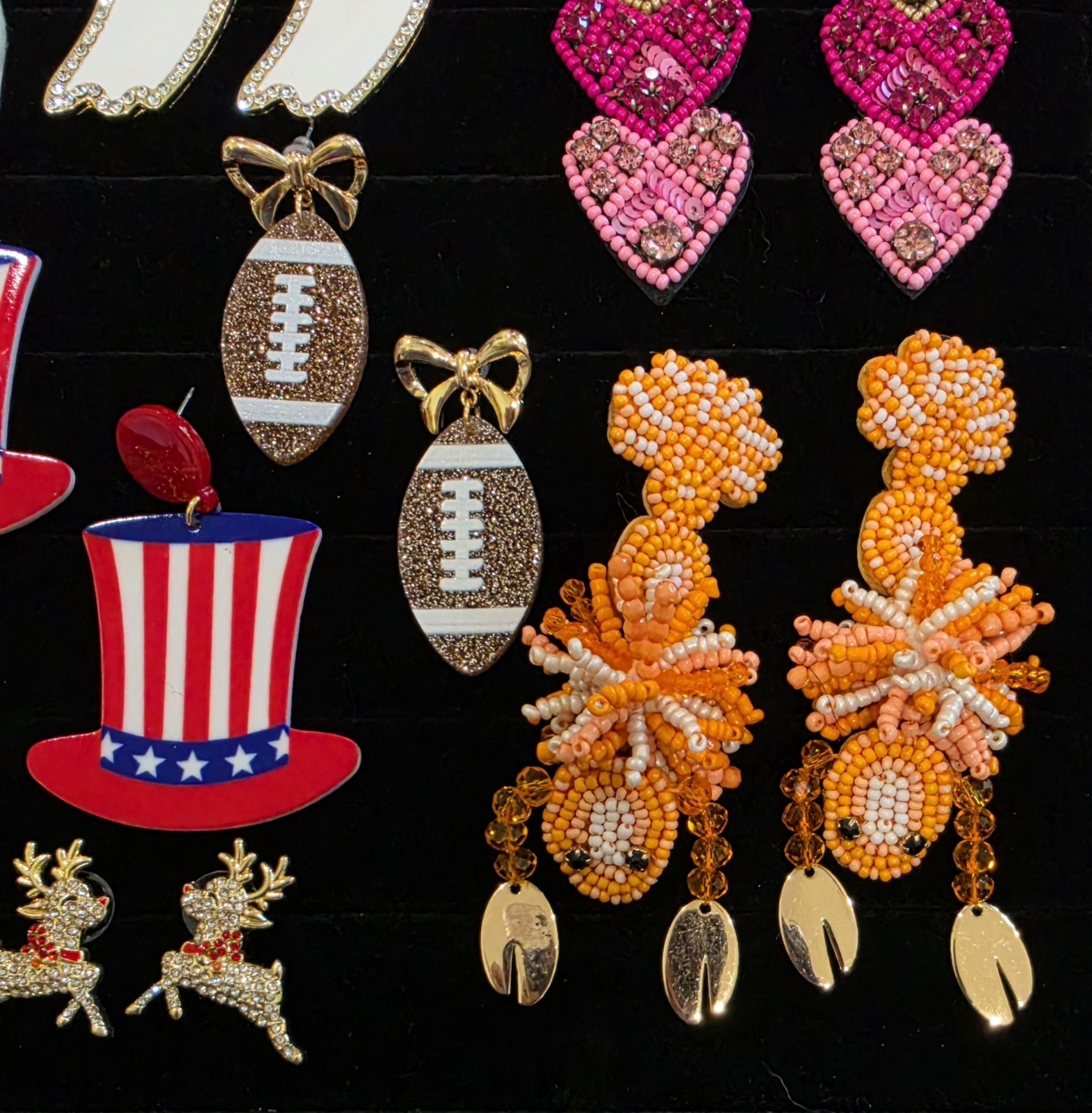 Fun Boutique Style Holiday Pierced Earring Lot 14 Pairs Statement 1 Baublebar